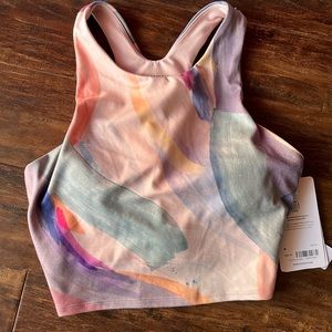 Athleta NWT sports bra - conscious crop printed